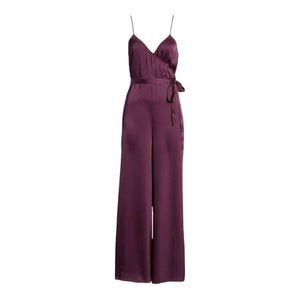 NWOT BP + Wildfang Purple Starlight Wide Leg Satin Jumpsuit SizeSmall BP460941MI